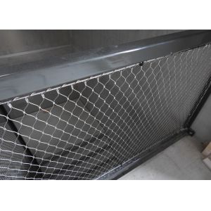 Cheap Tensile Knitted Stainless Steel Wire Rope Mesh with 60 Degree Mesh Angle for Horizontal or Vertical Orientation for sale