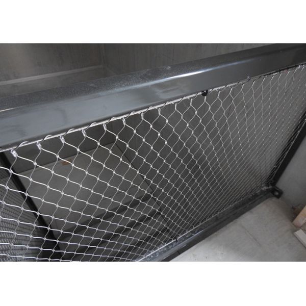 Tensile Knitted Stainless Steel Wire Rope Mesh with 60 Degree Mesh Angle for