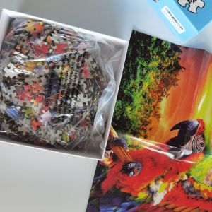 OEM Custom Paper Jigsaw Puzzles ODM Children Cartoon Scenery 19.5x17cm