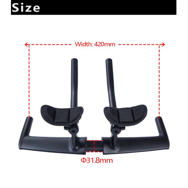 Aero Carbon Fiber Triathlon Bike Handlebar TT Integrated Carbon Handlebar