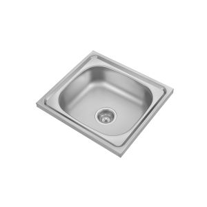 China 0.6mm SS Single Bowl Kitchen Sink Undermount With Thick Rubber Padding on sale