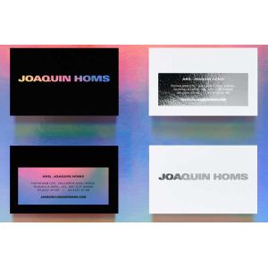 Custom Printed Paper Silver Foil Holographic Business Cards