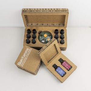 Custom Honeycomb Cardboard Cosmetic Packaging Box with Logo Printing