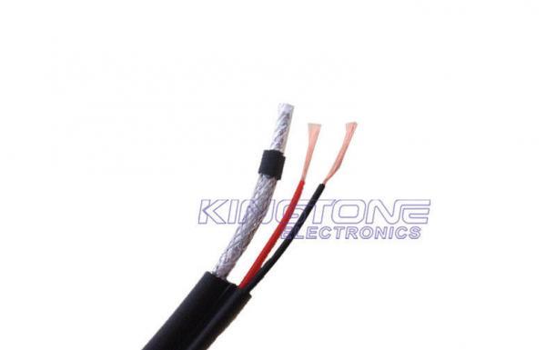 Quality 0.71mm BC Foam PE CCTV Coaxial Cable with 2 × 0.50 mm2 CCA Power in 100M 300M wholesale