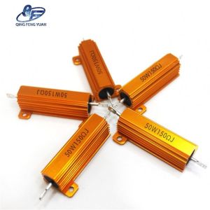 Golden Aluminum Case 50w 150r 1k ohm Metal Resistance Wirewound Power Resistor