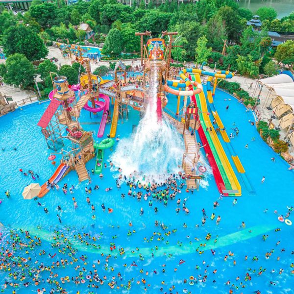 Quality Customized Splash Water Playground Outdoor Fiberglass Water Slides wholesale