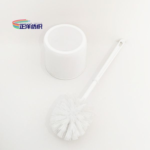 12.5cm Handle Cleaning Brush Microfiber With Filtration Cup White Plastic Bristle