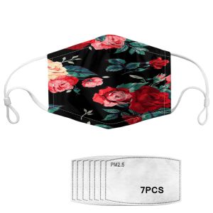 Floral Printing Reusable Face Mask For Virus Protection