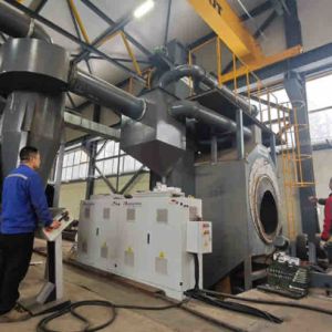 Medium Frequency Heating Rust Removal For 3LPE Steel Pipes 48-3000mm