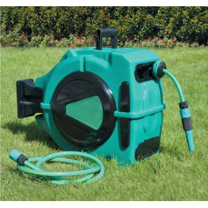 Cheap 20m Mounting Bracket Rewind Winding Retractable Water Hose Reel FOR Garage for sale