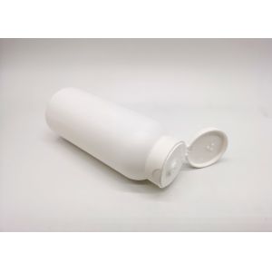 200ml White PET Plastic Cosmetic Bottles With Flip Top Cap