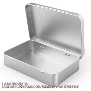 Tin Box Containers 3.7 X 2.4 X 0.8 Inch Metal Tins Storage Box, For Home Storage