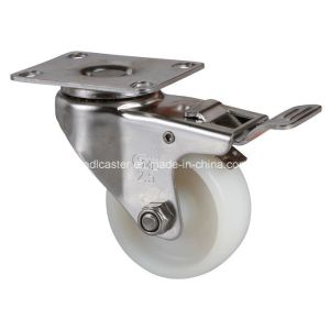White 2.5mm Thickness Caster Plate Brake Tpa Caster S34225-23 for Caster Application