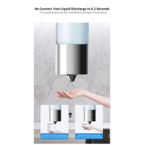 Automatic Wall Mounted Shampoo And Conditioner Dispenser Touchless ABS Material