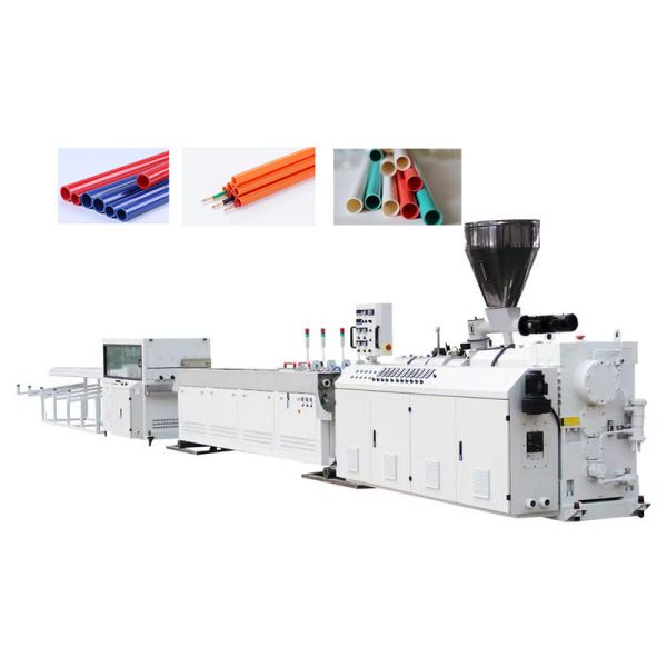 Quality Four Strand PVC Pipe Extrusion Line With Cone Shaped Screw wholesale