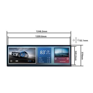 49.5 Inch Stretched Bar Monitor High Brightness LVDS 3840*1080 Bar TFT LCD