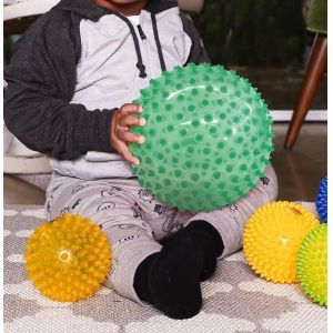 Unisex Large Value Spike Plastic Ball Customized LOGO Inflatable Sensory Ball