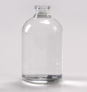 Quality 100ml A Clear Molded Glass Vial USP Type II With 20mm Neck wholesale