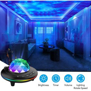New UFO Ocean Wave Star Projector Light Laser All Star Projection Night Light