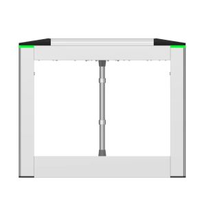 Stainless Steel Flap Barrier Turnstile with TTL232 Communication and 4 Pairs