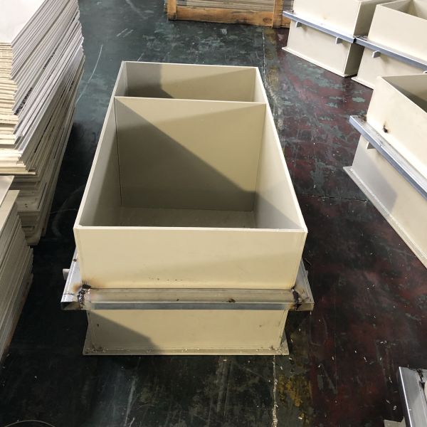 ISO PP Material Plastic Sedimentation Tank For Clay , Glazes And Plaster