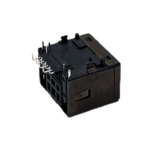 8P8C Female RJ45 SMT Connector Jack Socket With Leds H11.60mm