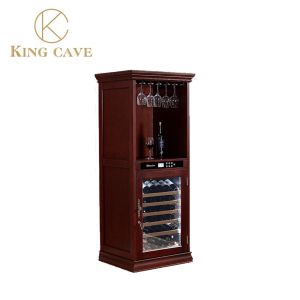 5-22C Temperature Range American Oak Kitchen Wine Cooler With Embraco Compressor