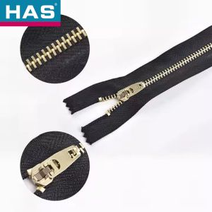 Clothes Accessories 5# Double Polished Gold Close End Metal Zipper