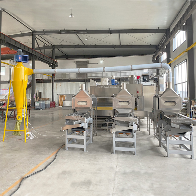 Customizable PLC Controlled Roasted Peanut Blanching Machine for High Capacity