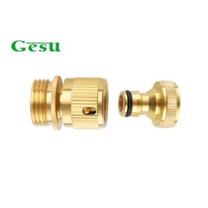 Cheap Male Quick Connect Garden Hose Fittings ¾ Inch Thread Solid Brass for sale