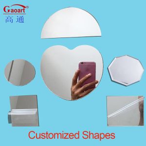 Coaster Adhesive Tray for Bedroom Mirror 80Cm Round Wall Hanging Mirror Without
