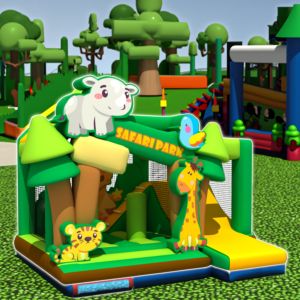 Huge Inflatable Theme Park Combo Playground Bounce House Inflatable Slide