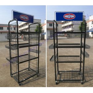 Potato Chip Shelf Biscuit Display Chocolate Store Snack Stand