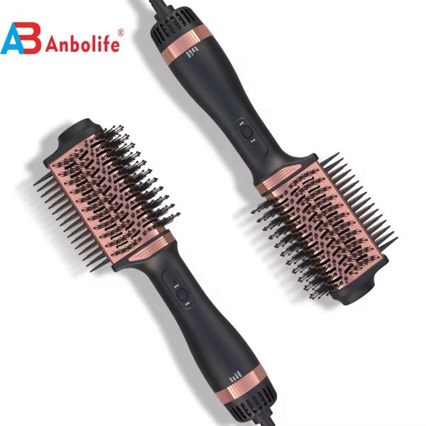 Quality 2-in-1 Titanium Hair Brush Styler with 1200W Power 3 Temperature Levels and 2 Speed Settings for Easy Hair Styling wholesale