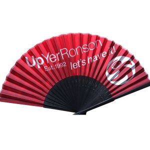 Bamboo Wooden Paper Customized Hand Fans Handmade