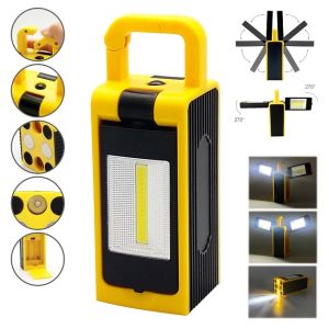6.2x6.3x18cm COB LED Work Light Rechargeable ABS Plastic