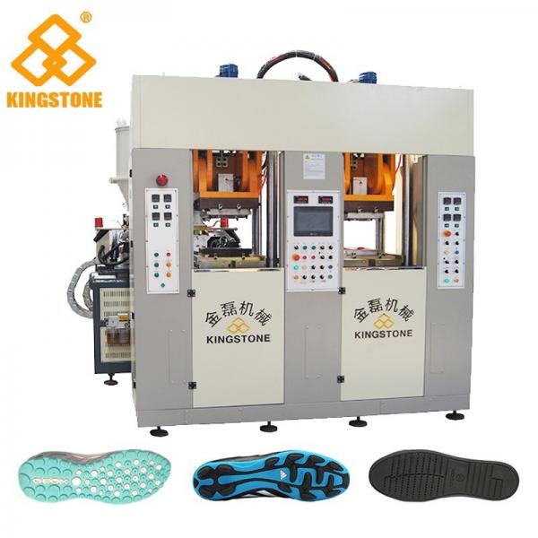 Quality Static Type Double Stations TPR Sole Making Machines Two Injector 70-100 Pairs Per Hour wholesale