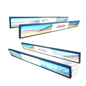 High Brightness Shelf Edge Bar Lcd Monitor Retail Stores Ultra Wide Stretched