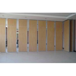 Unique Acoustic Folding Partition Walls Fabric Surface Sliding Aluminium Roller