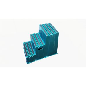 Heavy Duty Polyethylene Plastic Single Step Stool Safety Smooth Finished