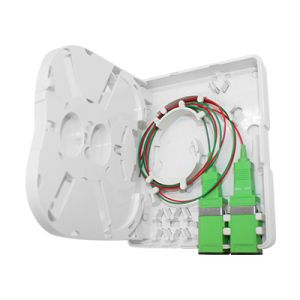 FTTx 2 Core Fiber Optic Cable Termination Box ABS Material Desk / Wall Mount