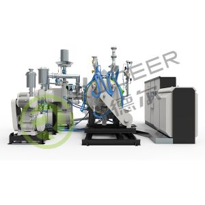 China Rapid cooling sintering furnace with blower and heat exchanger from 1400℃ to 100℃ on sale