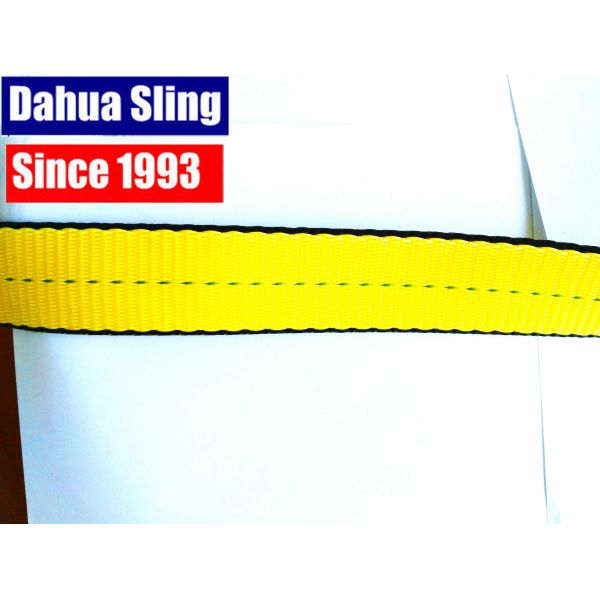 Quality 1" 3200 LBS Polyester Webbing 25mm , Heavy Duty Web Slings For Lifting wholesale