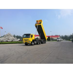 3 Axles Van-Type Self-Dumping Trailer Tough and Durable for Wear-Resistant Steel