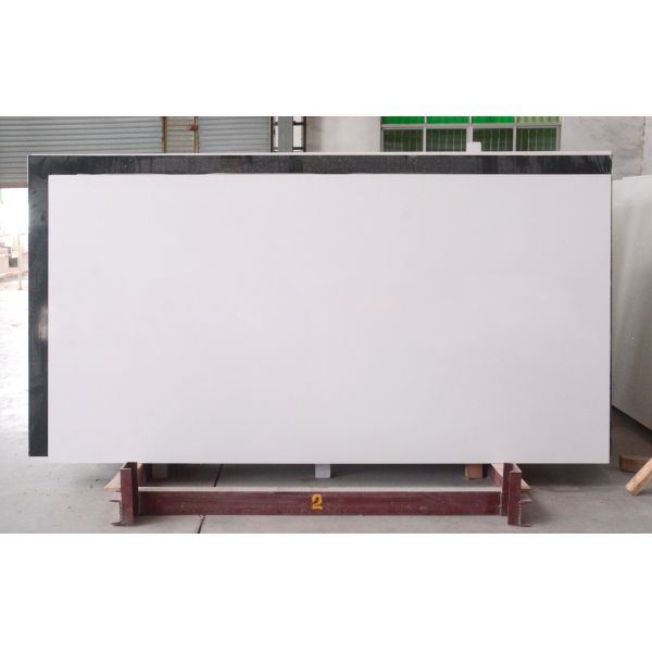 Engineering Super White Artificial Quartz Kitchen Countertop With SGS NSF