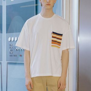 Custom Summer Casual Stripped Cool Shirts For Boys Round Neck XS-XXXXXL