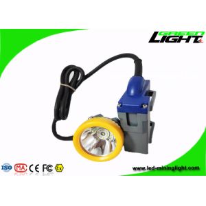 China LED Cree Miners Helmet Light 15000Lux 6.6Ah Rechargeable 216lum Miner Cap Lamp For Underground on sale
