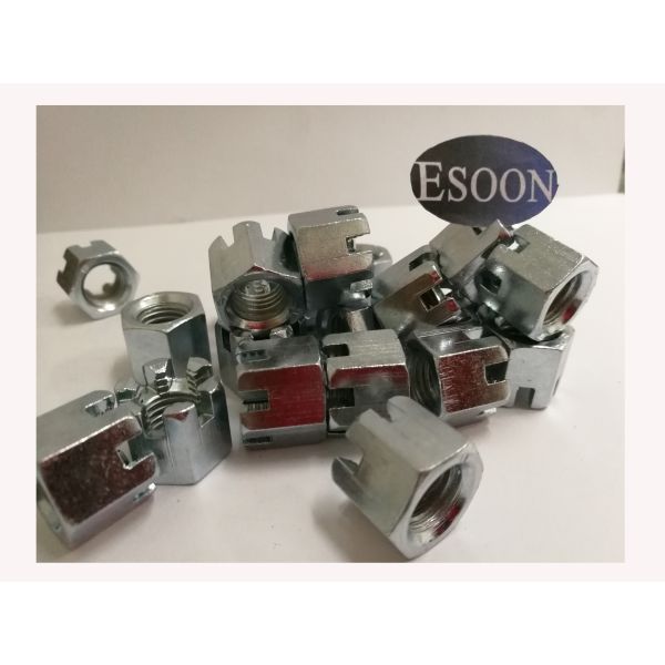 Quality DIN935 Hex slotted and castle nuts M6~M100,Grade 8 Class,Zinc Surface,(Free Samples) wholesale