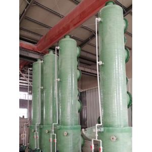 Fiberglass FRP Acid Mist Absorption Tower GRP Scrubber FRP Tower Customized Size