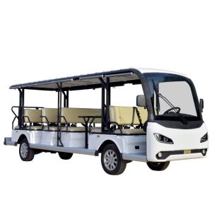 18 Seats Sightseeing Shuttle Bus Electric Car With Trojan Battery